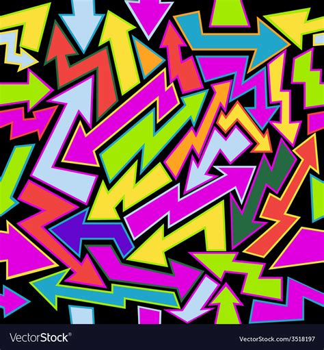 Colorful arrows seamless background Royalty Free Vector