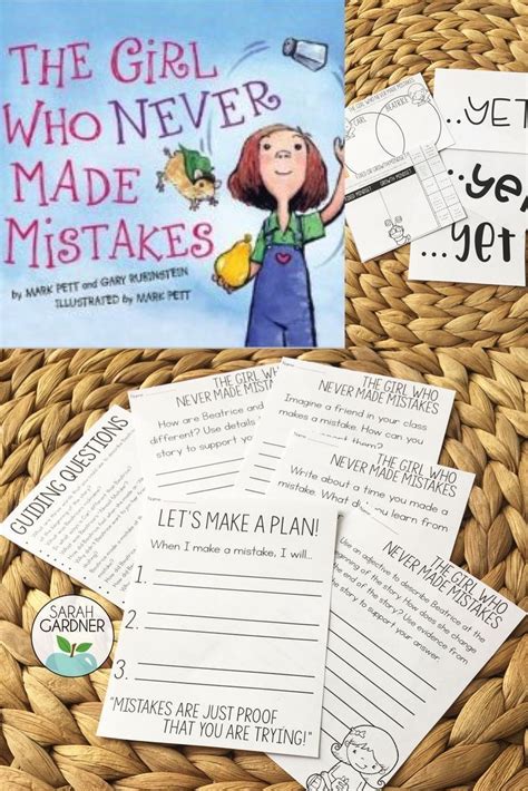 These activities support the book, "The Girl Who Never Made Mistakes." Included in this pack is ...