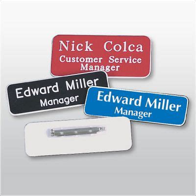 Custom Engraved Name Badges | Emedco