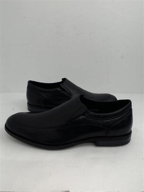 Rockport Men's Waterproof Slip on, Black, Leather, Size 12 M - Prime Shoes and More