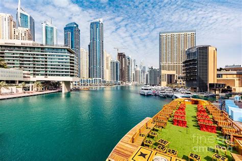 Dubai marina skyline in UAE Photograph by Michal Bednarek - Pixels