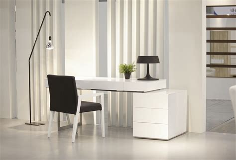 White Contemporary Office Desk with Storage Oakland California J&M-LOF