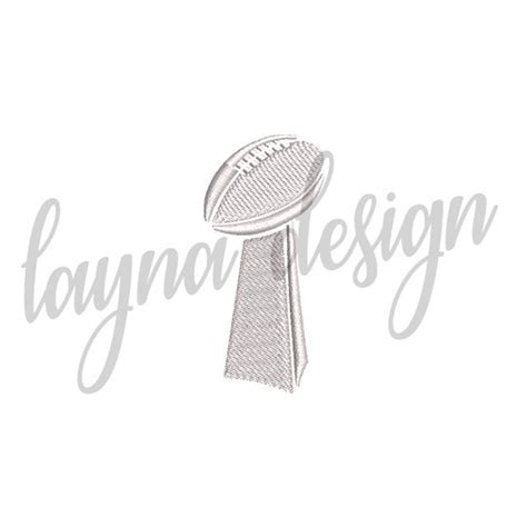 4 Sizes Super Bowl Trophy Design Machine Embroidery Design File - Etsy