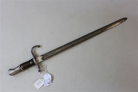 Bayonet: WW1 Turkish Model 1887 bayonet, no scabbard. Turkish Toughera of Bin Hamid II. Clean con