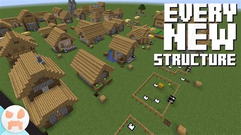 EVERY NEW VILLAGE STRUCTURE! - YouTube | Minecraft houses survival, Village house design ...