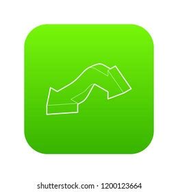 Double Headed Arrow Icon Green Vector Stock Vector (Royalty Free) 1200123664 | Shutterstock