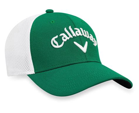 NEW 2017 Callaway Golf Mesh Fitted Green/White Large/XL Hat/Cap - Walmart.com