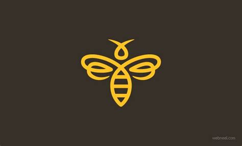 25 Creative Honey Bee logo design ideas from Top Designers | Logo bee, Bird logo design, Bee