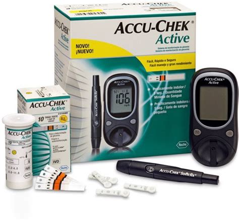 ACCU-CHECK Active Glucose Monitor with 10 Strips Glucometer Price in ...