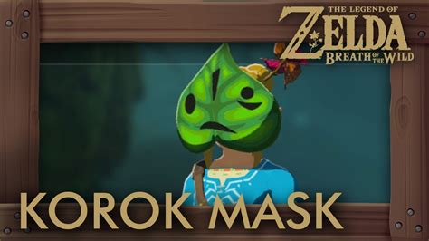 Léčba koupání Nudný legend of zelda breath of the wild korok mask ...