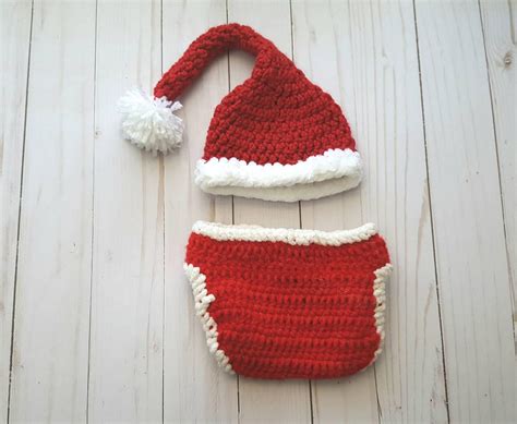 Baby Santa Outfit Baby First Christmas Outfit Newborn Photo | Etsy