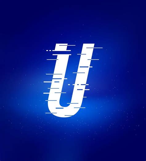 U letter fast speed logo. Animated letters. Technology labels, match ...