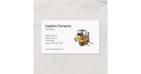 Logistics Company Business Card Template | Zazzle