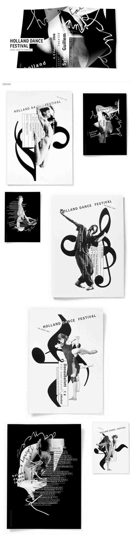 Studio Dumbar, Holland Dance Festival Graphic Poster, Graphic Design Posters, Graphic Design ...