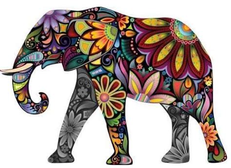 elephant art tumblr | Elefantes pintados, Pinturas de elefantes ...