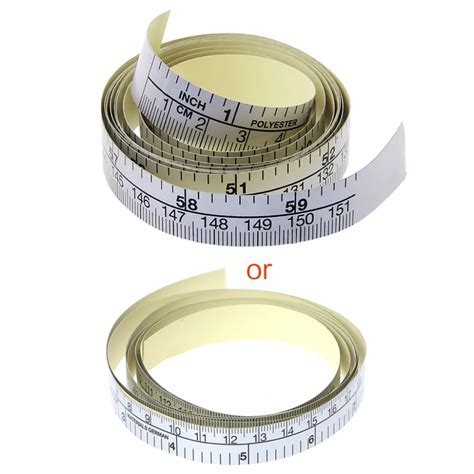 151cm Self Adhesive Metric Measure Tape Vinyl Ruler For Sewing Machine ...