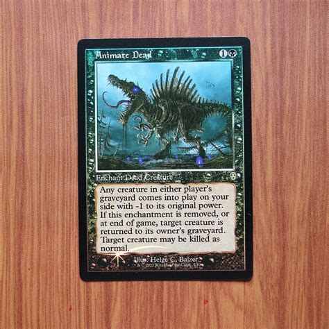 Animate Dead P22 Judge Gift Card foil magic the gathering proxy mtg ...