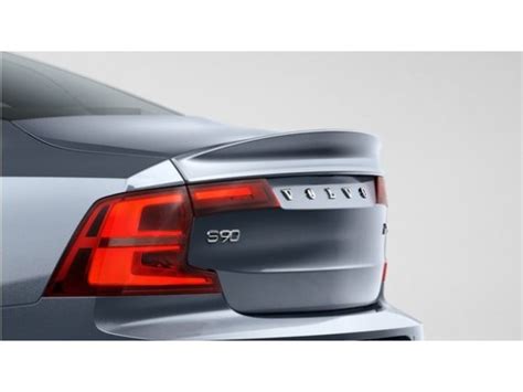 Genuine Volvo S90 Trunk Lid Spoiler - Bright Silver Metallic - 39843555 | Volvo Dealer Accessories