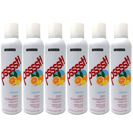 6 Pack Psssst Dry Shampoo Spray, Original Citrus- 5.30 Oz Each - Walmart.com