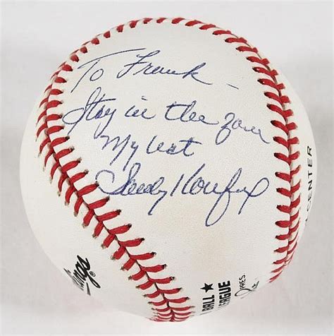 Lot - Dodgers ace SANDY KOUFAX - signed ball