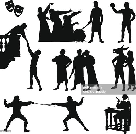 Black Silhouettes Of Shakespeare Characters High-Res Vector Graphic - Getty Images