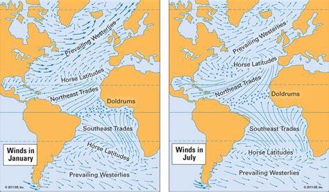 southeast trade wind: Atlantic Ocean wind belts - Students | Britannica Kids | Homework Help