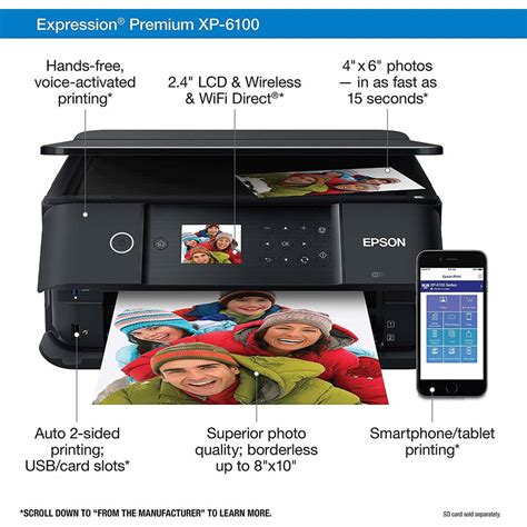 Epson Expression Premium XP-6100 All-In-One Printer (C11CG97201)