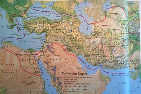 Biblical Map: The Persian Empire | World Events and the Bible