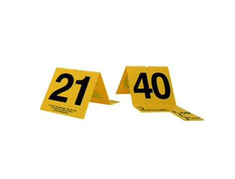 Crime Scene Evidence Photo Markers with Cut-Out Scale (A-Z) – DAVTECH