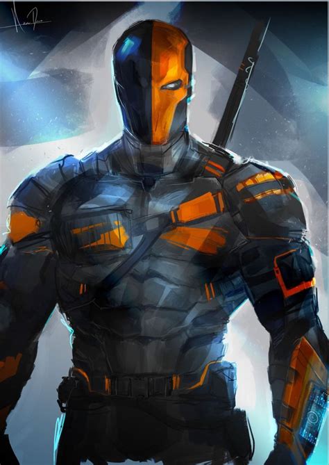 Deathstroke painting | Deathstroke, Dc deathstroke, Comic villains