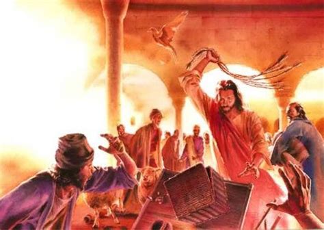 Jesus Cleansing The Temple Painting at PaintingValley.com | Explore ...