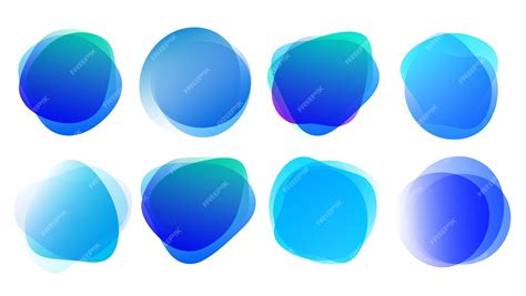 Premium Vector | Abstract blur shapes blue color gradient iridescent colors effect soft ...
