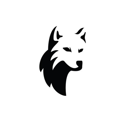 Wolf Logo Black and White - Jaida-has-Gillespie