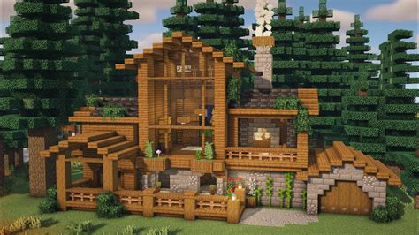 Minecraft: How To Build A Spruce Cabin Tutorial in 2023 | Minecraft ...