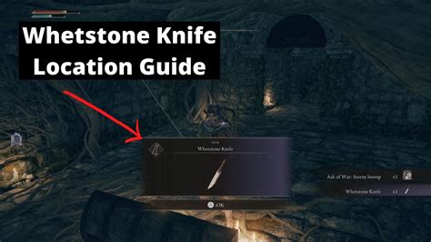 Elden Ring - Whetstone Knife Location & How to use Ash of War Weapon Arts Guide - YouTube