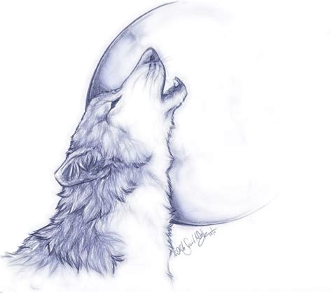 Wolf Howling At The Moon Drawing : Wolf Howling At The Moon Wallpaper ...