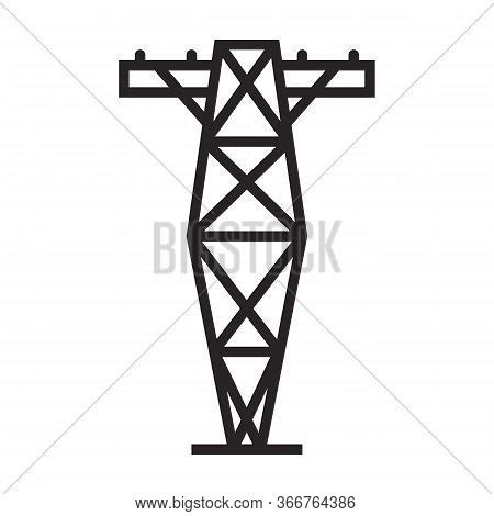 Electric Poles Vector Vector & Photo (Free Trial) | Bigstock