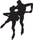 Ice Skaters Silhouette PNG Clip Art Image | Gallery Yopriceville - High-Quality Free Images and ...