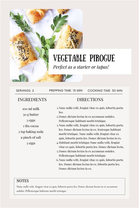 Modern Cookbook Recipe Template DESIGN 051 Instant Canada | ubicaciondepersonas.cdmx.gob.mx