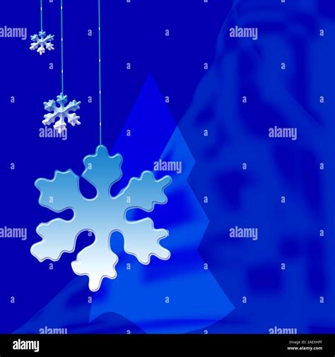 Christmas card with snowflakes Stock Photo - Alamy