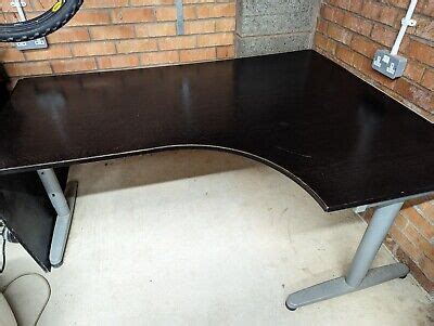 Ikea Galant Corner Desk With Extension, Very Large Black-Brown, HEAVILY ...