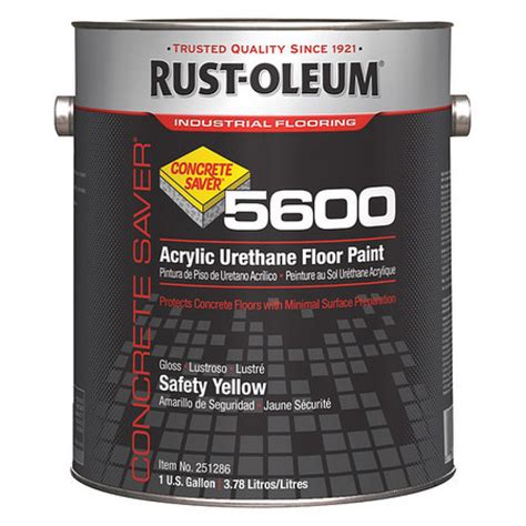 RUST-OLEUM 251286 5600 Floor Paint Urethane Modified Acrylic 1 gal ...