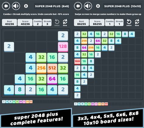 Super 2048 Plus, the most complete 2048 puzzle game released on Android! | HWDOT