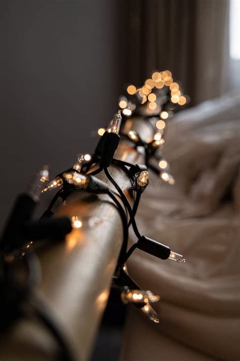 Decorative Lights at Bedroom Stock Photo - Image of lights, christmas: 179981382