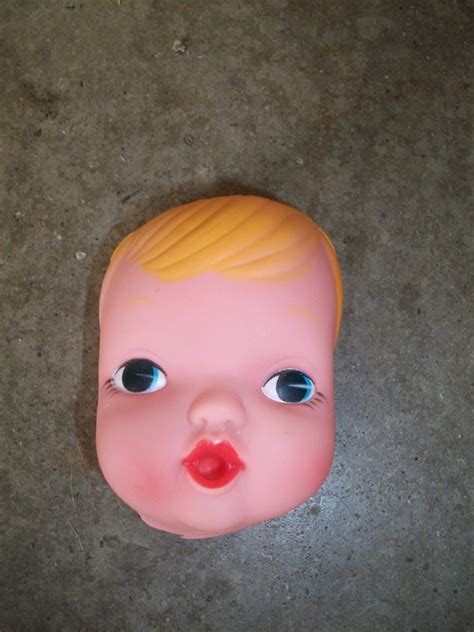 Vintage Miniature Soft Plastic Vinyl Granny Face Mask ** Doll Making Doll & Model Making ...