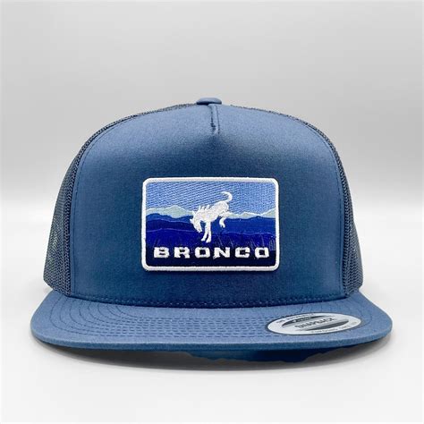 Ford Bronco Trucker Hat Retro Bronco Patch on an All Navy - Etsy