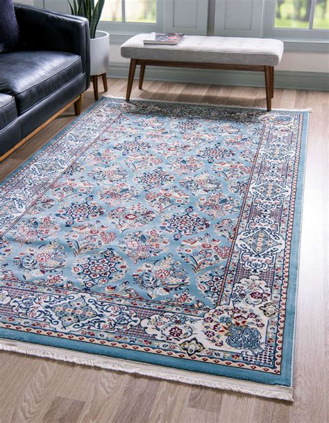 Blue 8' x 10' Rabia Rug | Rugs.com