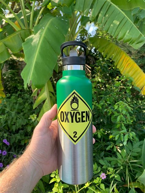 Oxygen Tank Water Bottle Novelty Double Walled Insulated | Etsy