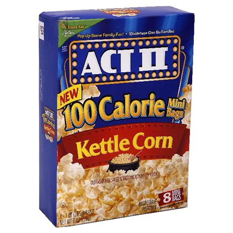 Act II Kettle Corn Microwave Popcorn 100 Calorie Mini Bags - Shop ...