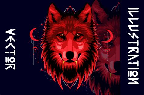 WOLF MOON VECTOR Graphic by AP · Creative Fabrica